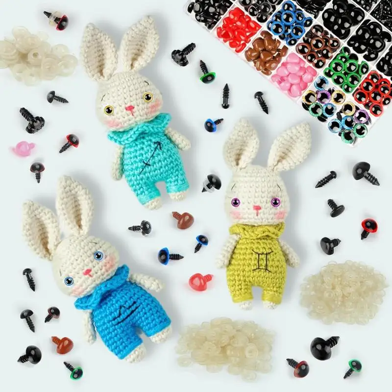 Plastic Safety Eyes Doll Handmade Accessories 796-100PCS DIY Craft Eyes Noses