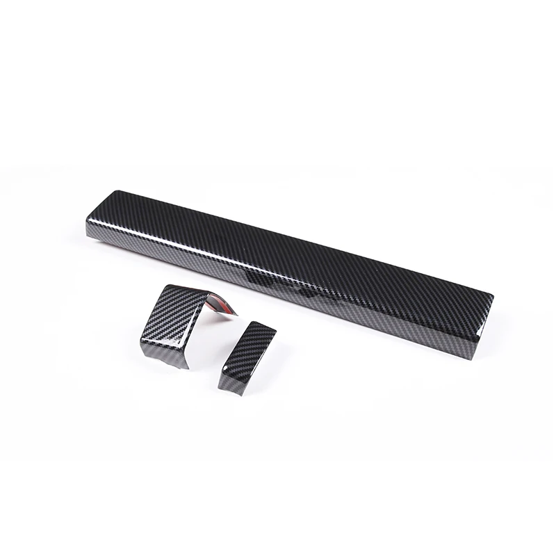 

For Toyota Tundra2022 2023 ABS Carbon Car Center Console Dashboard Panel Trim Cover Interior Garnish Sticker Strips Accessories