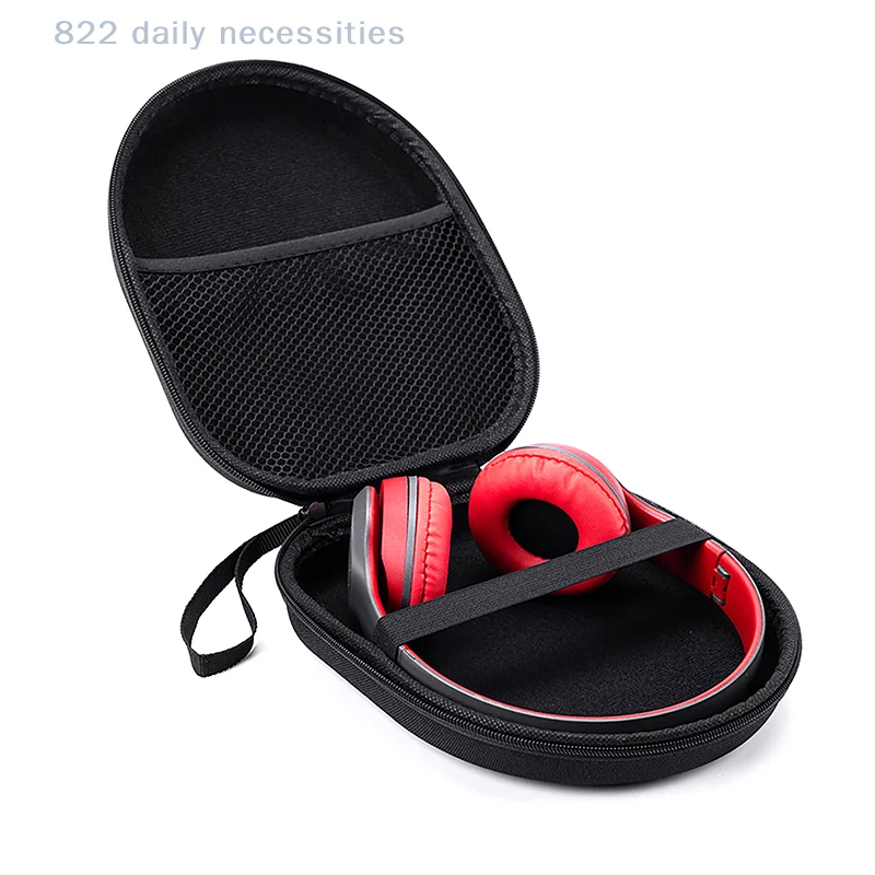 Durable Shockproof Headphone Case – Premium EVA Hard Shell Storage Bag with Zipper Closure