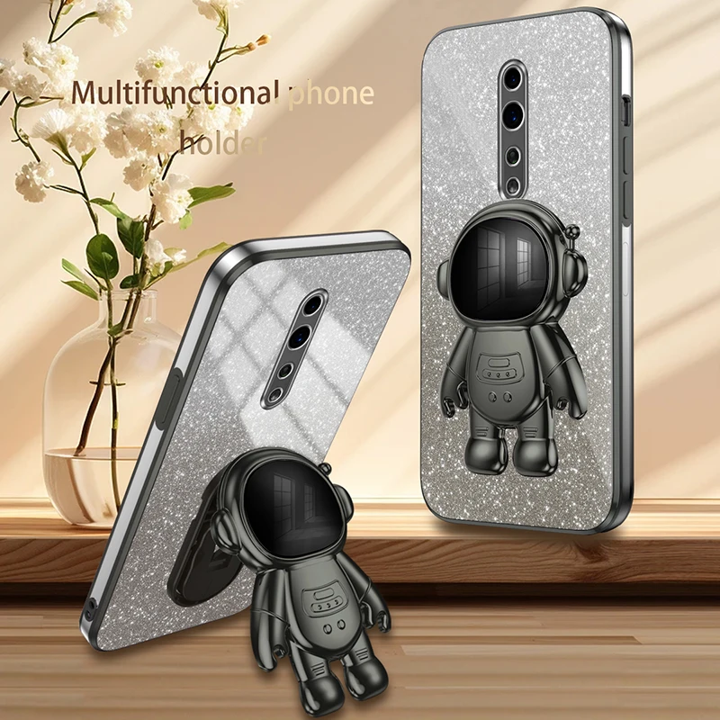 Luxury Cute Glitter Electroplated TPU Soft Case with Kickstand