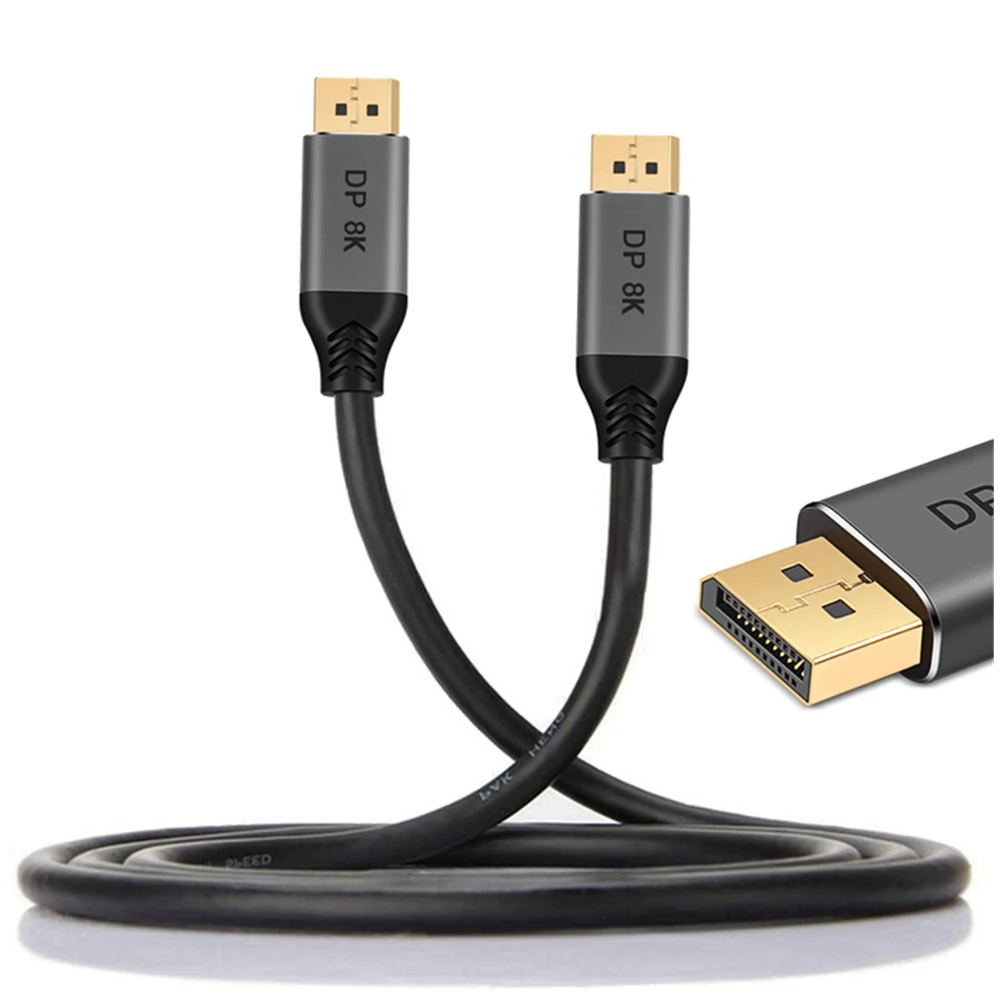 Displayport Kabel 8K Dp 1,4 Display Port Adattatore Kabel F D R Xiaomi Tv Box Ps4 Ps5 Audio Video Pc Laptop Project 1M 2M 3M 4K