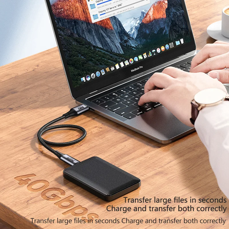 Thunderbolt 3 ̺ USB4 40Gbps USB C ̺  C PD 100W 8K @ 60Hz   USB-C Macbook Pro ϵ ũ