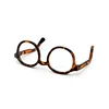 1/3 1/4 Bjd Dolls Glasses 10cm 20cm Cotton Doll Glasses Clear Lens Round Frame Eyewear Eye Glasses Doll Clothes Accessories 5
