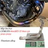 Motorcycle Exhaust Modify Escape System Muffler Titanium Alloy Front Link Pipe Slip On For CFMOTO 800MT CF 800-5A 2021 2022