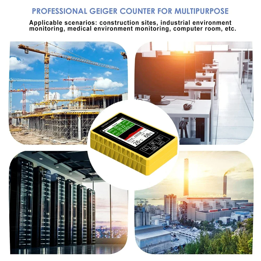 Radiation Detector Emf Meter Tester Geiger Counter BR-9C 2 in1 Digital Electromagnetic Radiation Nuclear Radiation Detector