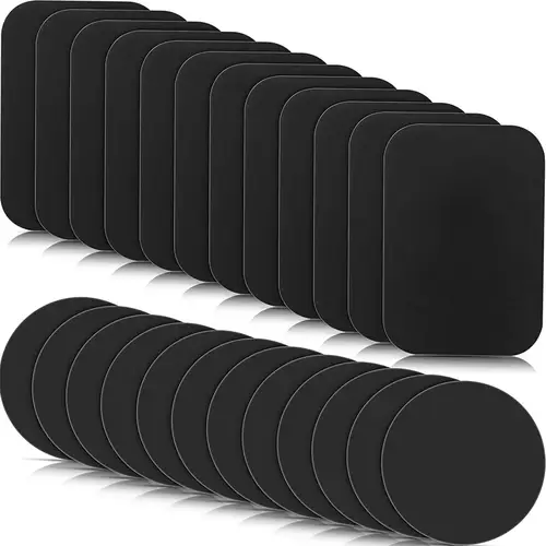 Metal Plate Magnet Mobile Stand Universal Replacement Metal Plate Kit With Adhesive For Xiaomi Magnetic Car Mount Phone Holder - Image 2