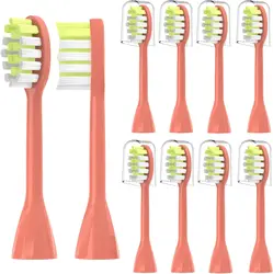 4-Pack Premium Replacement Toothbrush Heads (8pcs Miami coral)