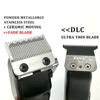 2PC Set KM-2217 Professional Electric Barbers Brushless Motor 7200RPM Carbon Steel And DLC Blade Hair Clipper Trimmer For Man 2