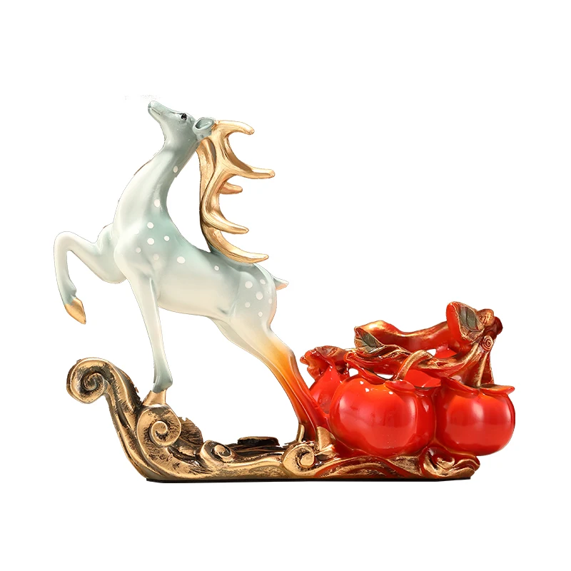 

Red wine rack ornaments, persimmons, Ruyi, high-end wine rack, wine cabinet, dining cabinet decorations, high-end lucky deer