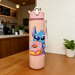 Charming 3D Cartoon Water Bottle - Durable, Fade - Resistant, Scratch - Proof, Leakproof Design - 750ML (Pink)