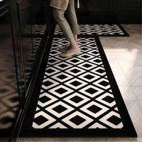 Kitchen Carpet Waterproof Oil-proof Floor Mat Pvc Leather Non-slip Foot Mats Long Strip Home Decoration Rug Alfombra De Cocina 2