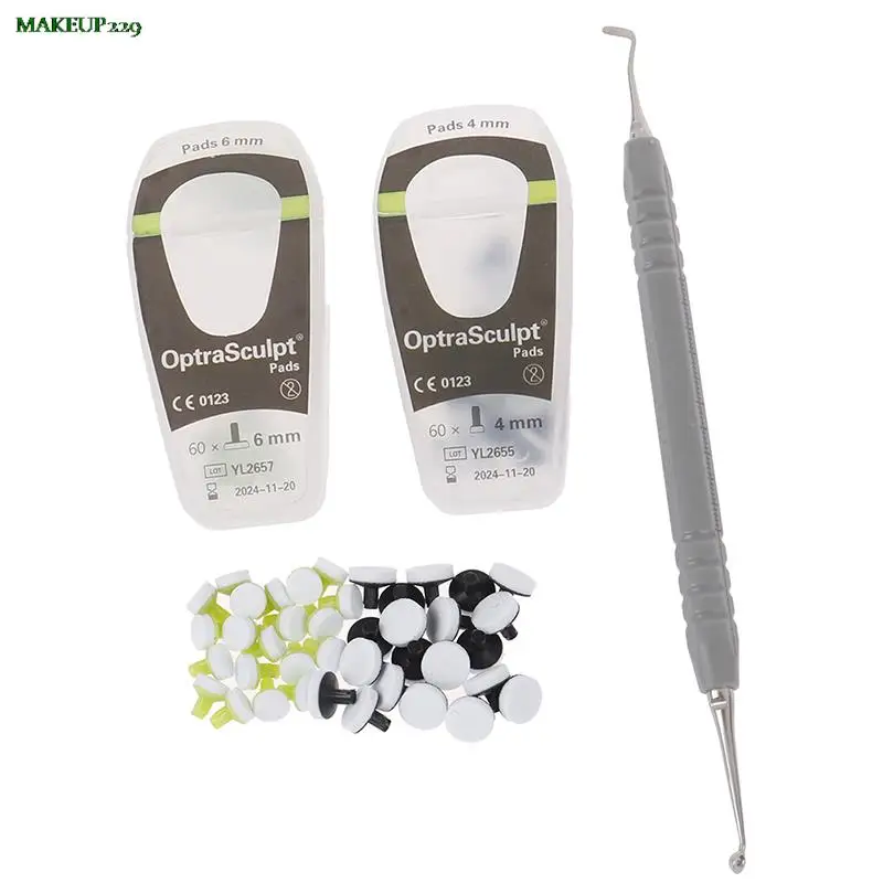 New Dental Instruments Composite Resin Filling Spatula Mixing Handle Foam Pads Optra Sculpt