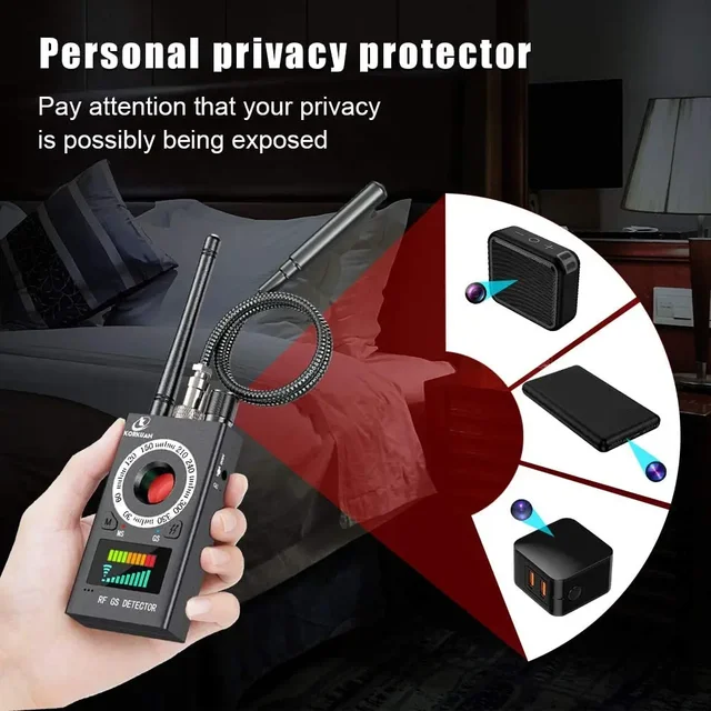 K18 Anti Candid Camera Detector Bug Gadgets Wiretapping Finder GPS Signal Lens RF Spy Tracker Detect Multi-function Anti Camera 2