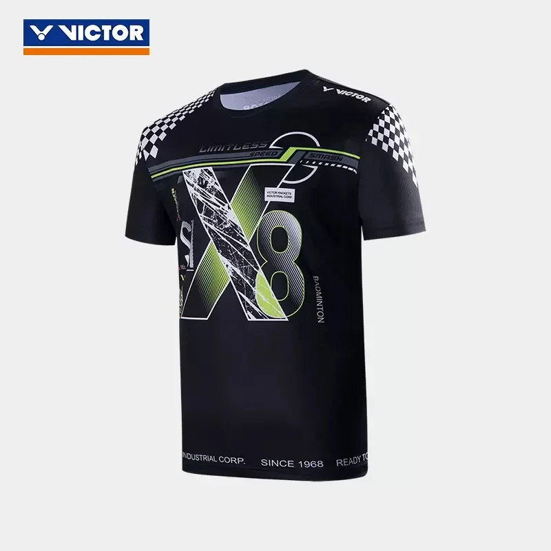 Victor competition serie sport t-shirts t shirt men women Jersey badminton clothing sportswear short sleeve summer polo