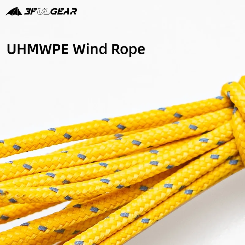 3f Ul Gear Outdoor 2/1.5Mm 20 Meter Dyneema Reflecterende Touw Kampeertent Nylon Uhmwpe Windtouw