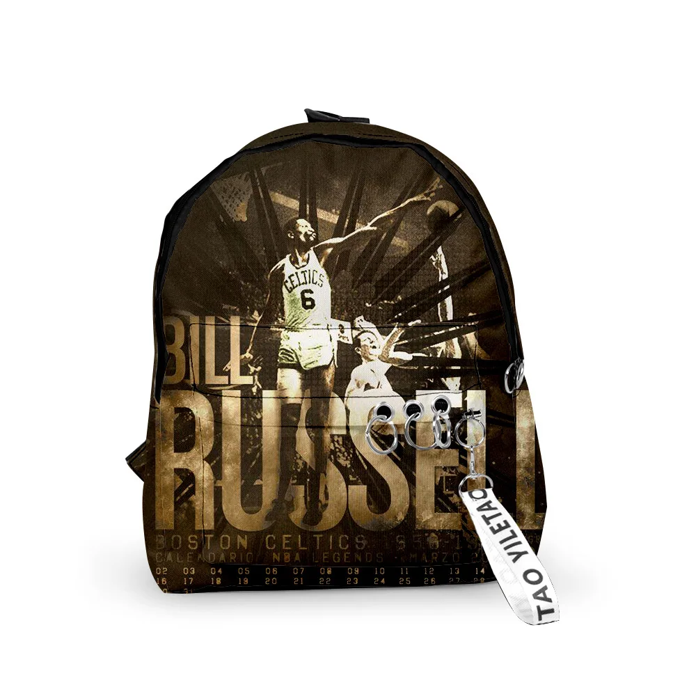 Bill Russell Backpack 2023 3D Printed Oxford Waterproof Chain Cartoon Boys  Girls Schoolbag Women Men Casual Travel Backpack _ - AliExpress Mobile