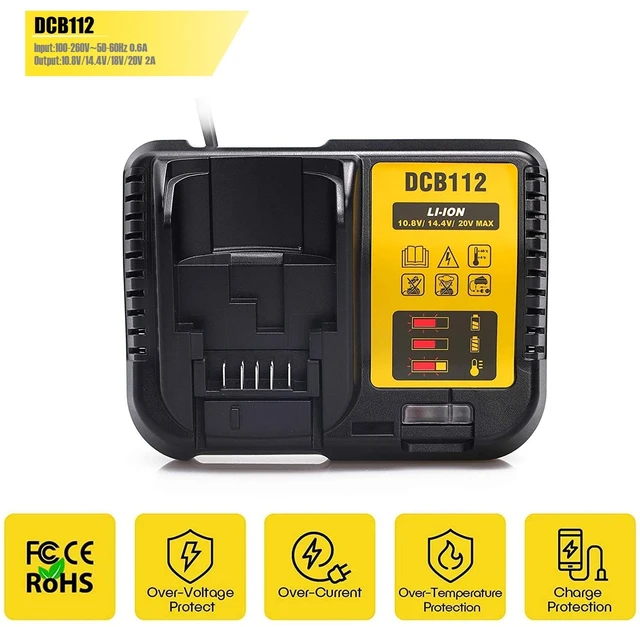 Cargador de baterías 12 V MAX / 20 V MAX DCB107 DeWalt