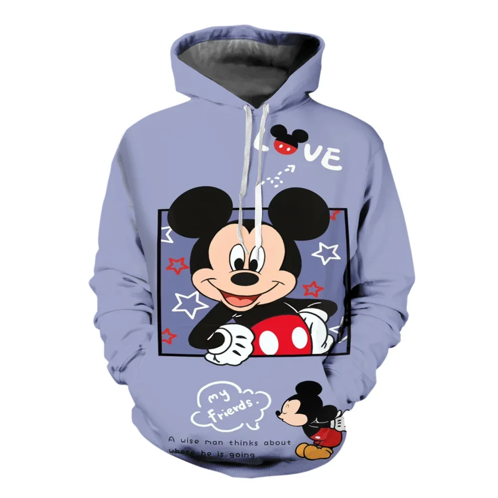 thumbnail image 1 of Sudadera con capucha de invierno con dibujos animados de Disney para hombre, sudadera con estampado 3D de Mickey Mouse, estilo informal de moda urbana para hombre, 1 of 5