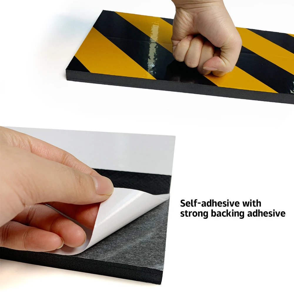 1/2/4PCS Car Anti-collision Corner Guard Parking Foam Warning Signs Bumper Wall Protector Sticker
