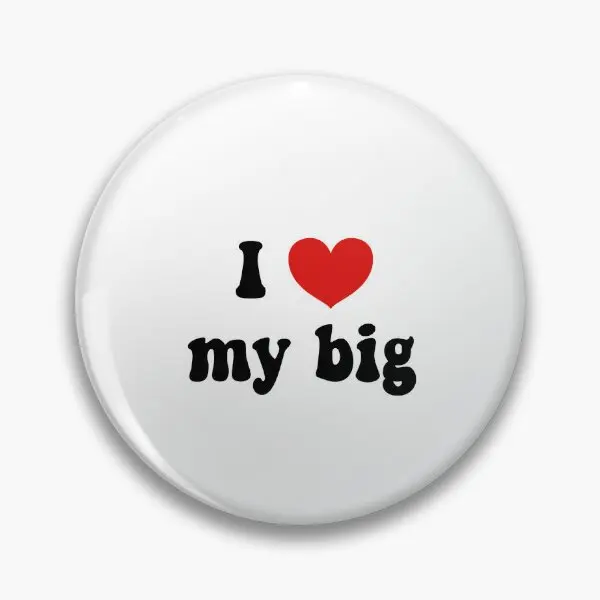 

Большая мягкая булавка-пуговица I Heart My, мультяшный декор, металлический Забавный подарок для женщин, булавка на лацкан, милая Модная бижутерия для воротника, Креативная одежда