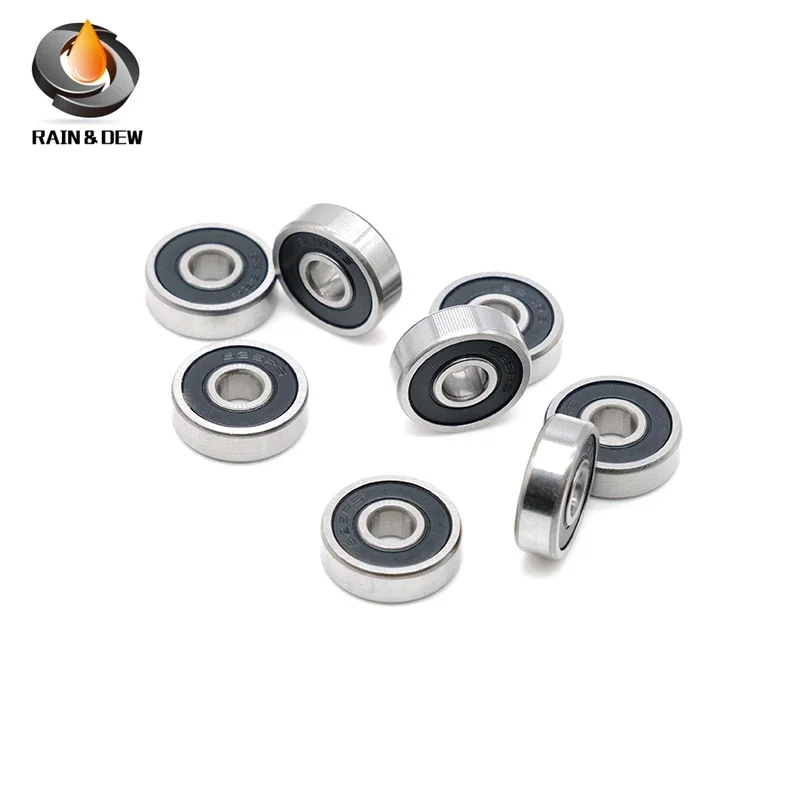 695RS Bearing 10PCS 5x13x4 mm ABEC-7 Hobby Electric RC Car Truck 695 RS 2RS Ball Bearings 695-2RS Black Sealed guide wheels bearings