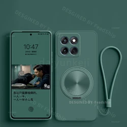 Silicone Soft Phone Case with Holder and Screen Protector - Protective Cover for Edge 70 Pro (Dark Green)