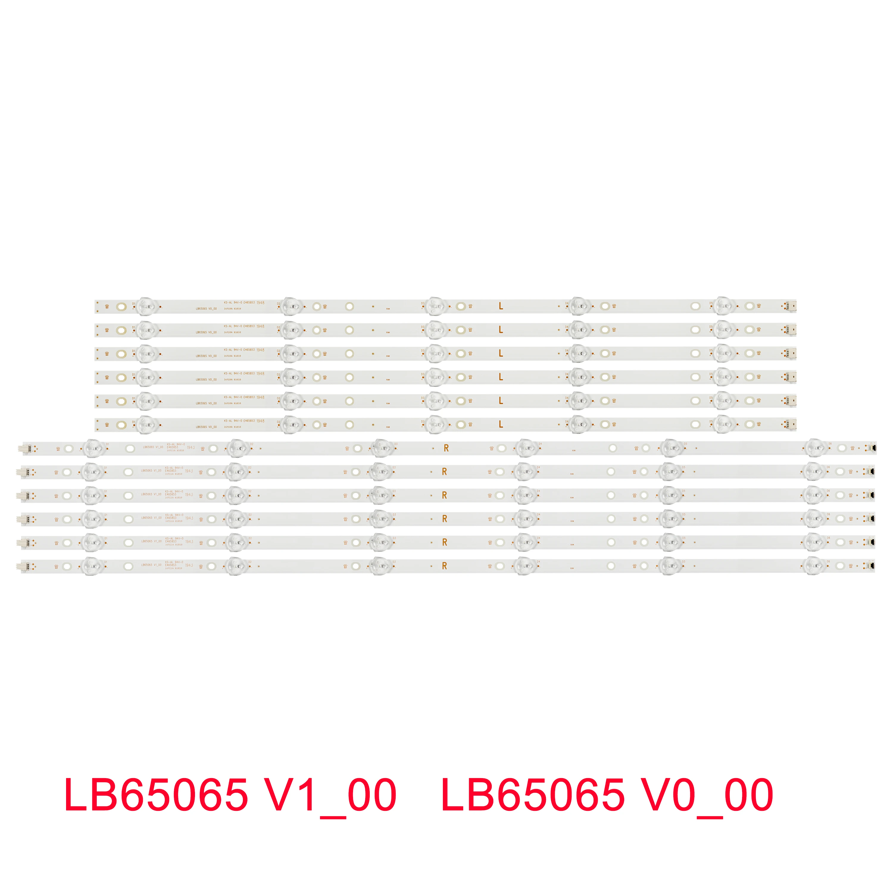 Tira Led para Philips 65pus6504 12 65pus6554 12 65pus6754 65pus7304 12 65pus7354 12 Lb65065 v1 _ 00 Lb65065 V0_00 996200590939