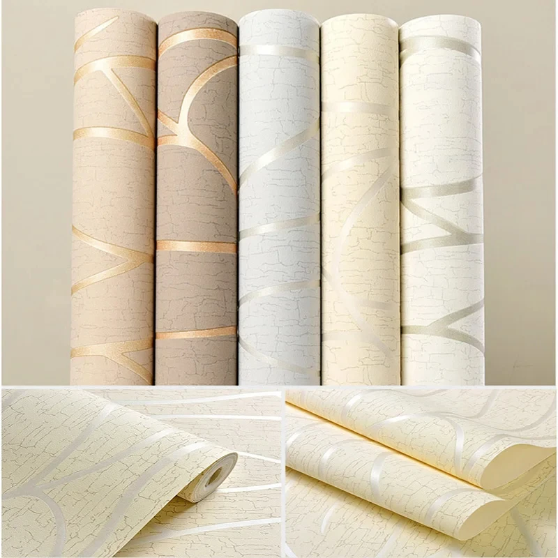 53cm European Style Non-woven Fabric Room Decor Background Wall Wallpaper Simple Modern 3D Curve Stripe Stickers Home Decoration fashion silicone mold for epoxy resin draining soap dish resin mold washroom soap holder decoration european simple style gift