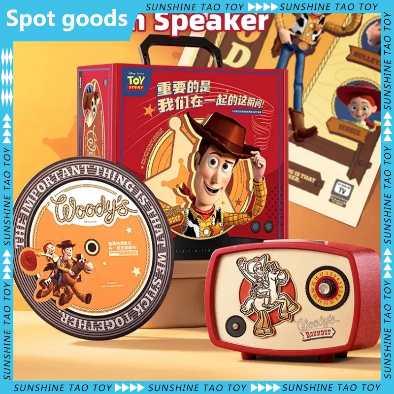 Disney Toy Story 4 Woody Retro Bluetooth Speaker Cartoon Girl Wireless Portable Cute Speaker Regalo Di Compleanno Di Natale Creativo