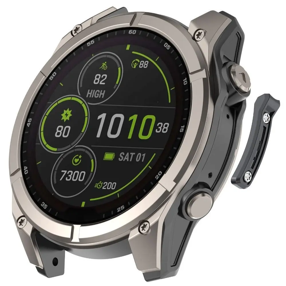 Ersatz-Uhren-Stoßschutzstreifen, dekorativer Anti-Kollisionsstreifen aus Metall, leicht, für Garmin Fenix ​​8/Tactix 8/Quatix 8/Fenix ​​8Pro – Detail 11