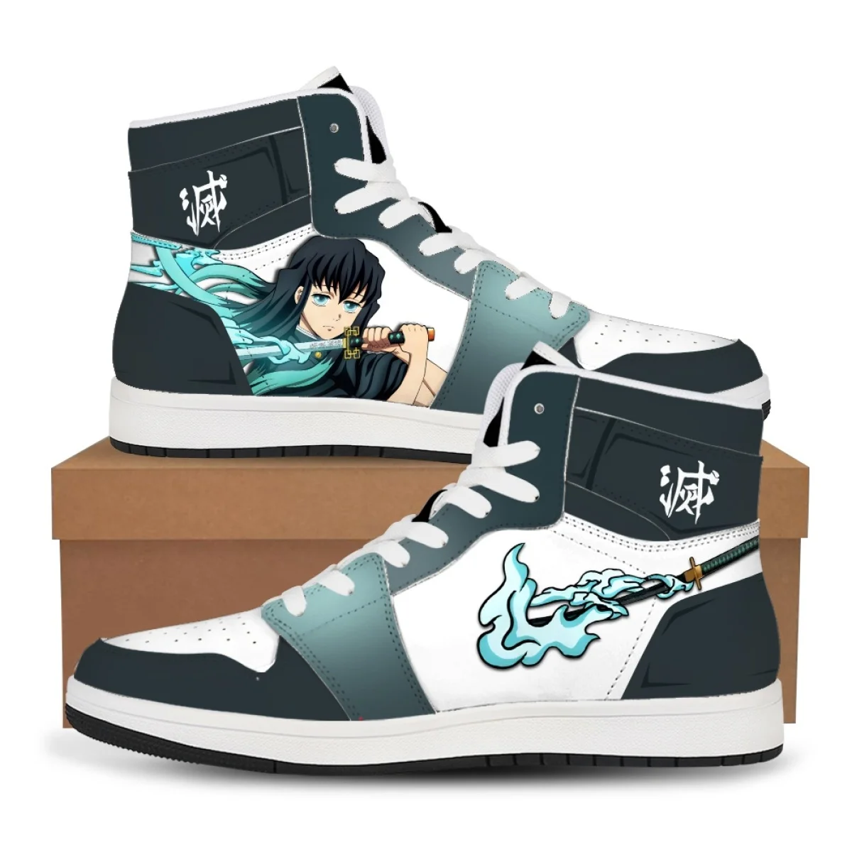 Demon Slayer Kimetsu No Yaiba Sneakers Basketball Anime Fashion