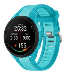 Versatile Silicone Watch Strap - Multiple Sizes Available - VivoMove Luxe (Blue)