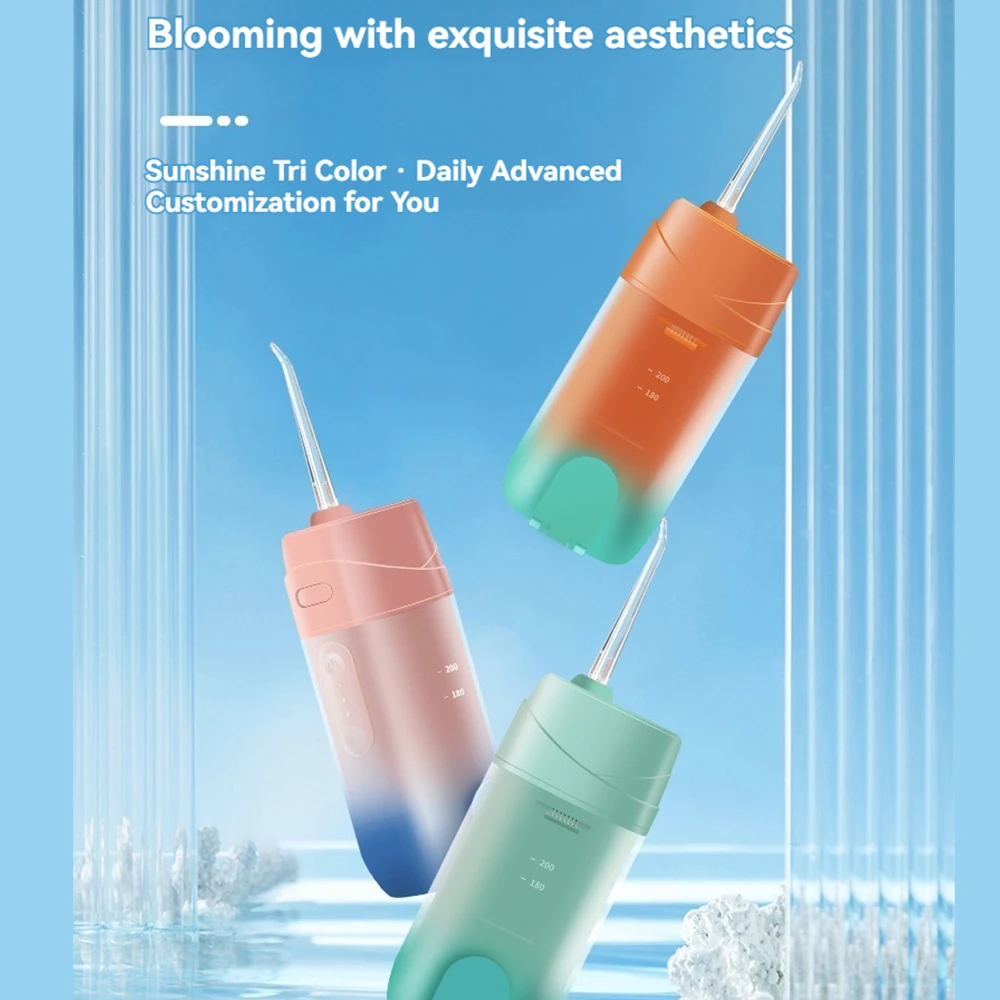 Description Picture 4 of itemPortable Oral Irrigator 240ML Water Tank Rechargeable Water Spray Teeth Cleaner Dental Water Jet Teeth Cleaner For Oral Care