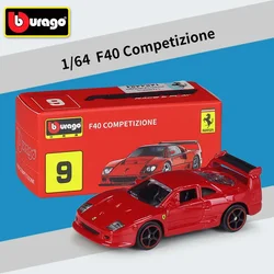 Bburago 1:64 Italian Ferrari Series Die - Cast Sport Car - Deluxe Edition with Paper Box Packaging (F40)