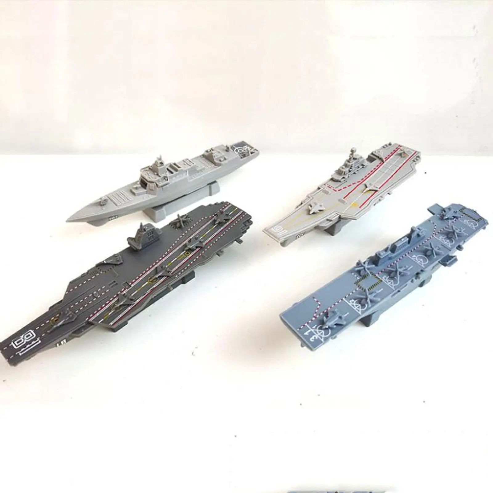 4x 4D Assembled Ship Model Aircraft Carrier Model for Boys Collectibles Kids