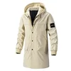 9XL Trench Coat Men Plus Size Long Windbreaker Spring Autumn New Men's Coat Hooded Jacket for Men 8XL Men Clothing 2