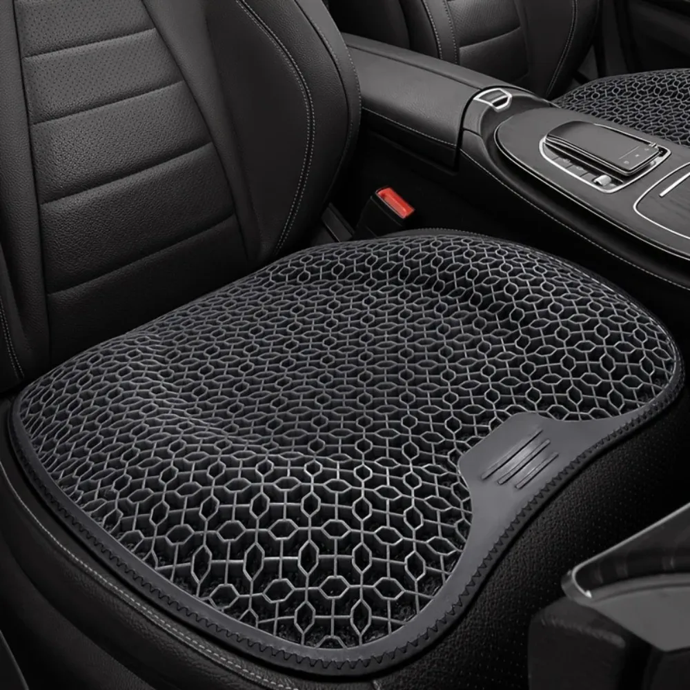 1pc Car Seat Cushion Gel Pad Breathable High-Quality Material,All-Season Use, Vehicle Comfort Enhancement,Easy Installation