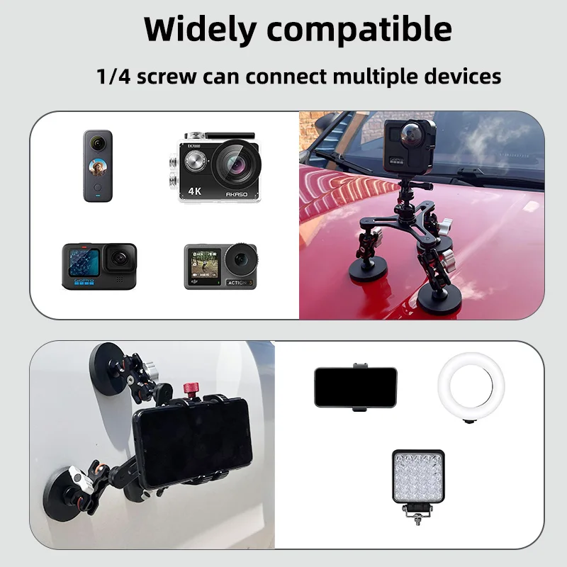 High Quality Factory Price Magnetic Car Mount Bracket for Action GoPro Cameras