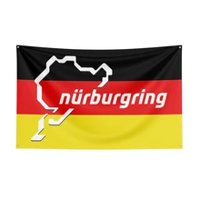  3x5 Ft Nurburgrings Flag Polyester Printed Racing Car Banner For Decor 