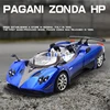 1:24 Pagani Zonda HP Barchetta Supercar Alloy Car Model Sound and Light Pull Back Children's Toy Collectibles Birthday gift 2