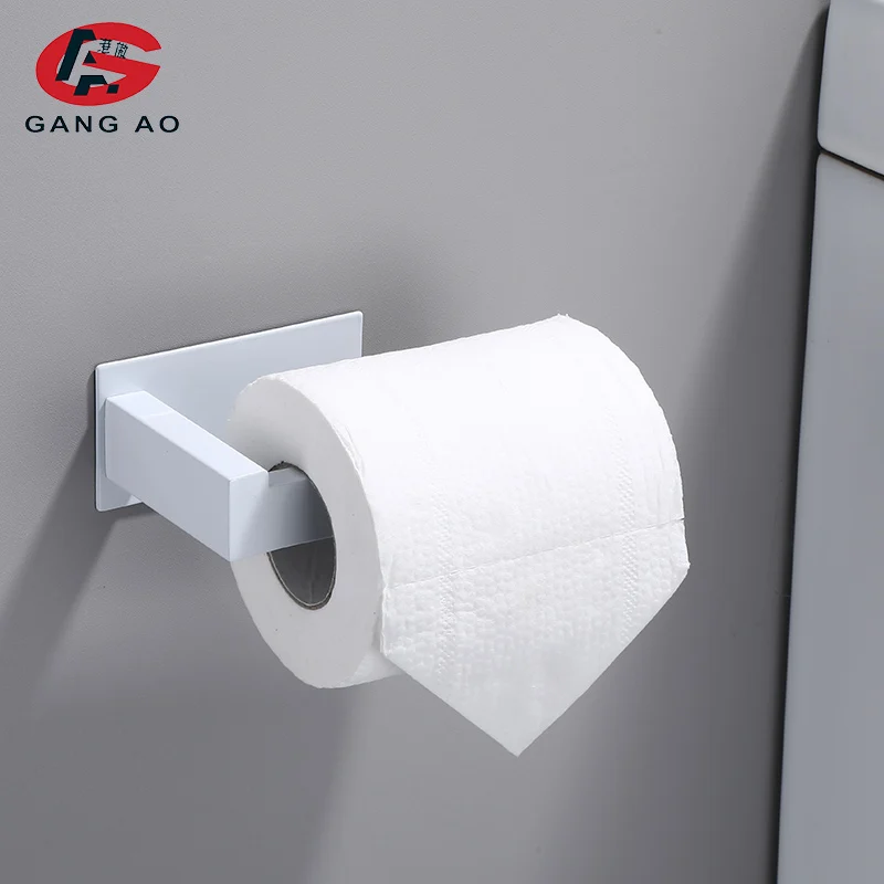 No Drilling White Bathroom Accessories Sets Toilet Tissue Roll Paper Holder Towel Rack Bar Rail Ring Robe Clothes Hook Hardware