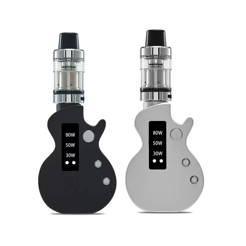 

Electronic Cigarettes Guitar 80w Vape Mod Kits 30w/50w/80w Variable Voltage 2000mah Battery 0.3ohm 2ml Atomizer Rechargble Pen