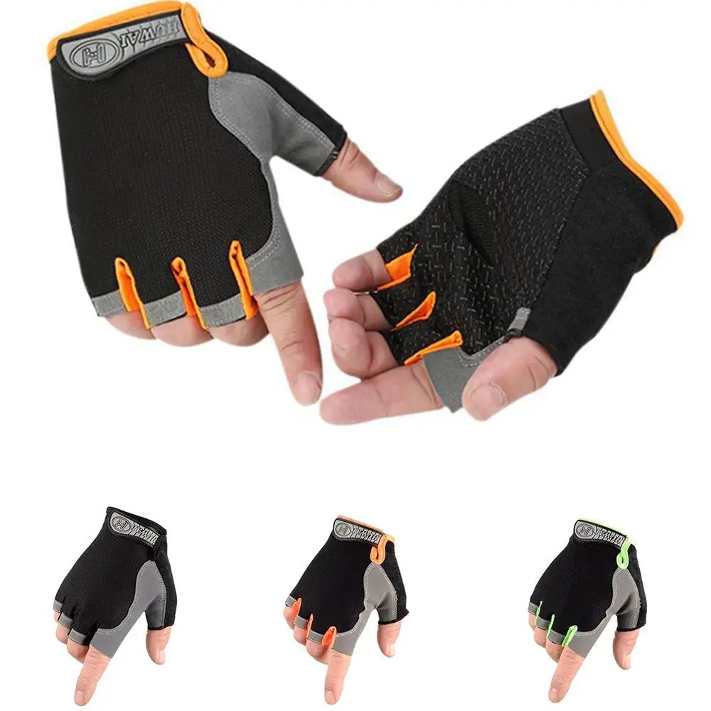 Non-slip Fitness Accessories Half Finger Gloves Sports Equipment Wrist Wrap Sport Mittens Gym Gloves Cycling Gloves