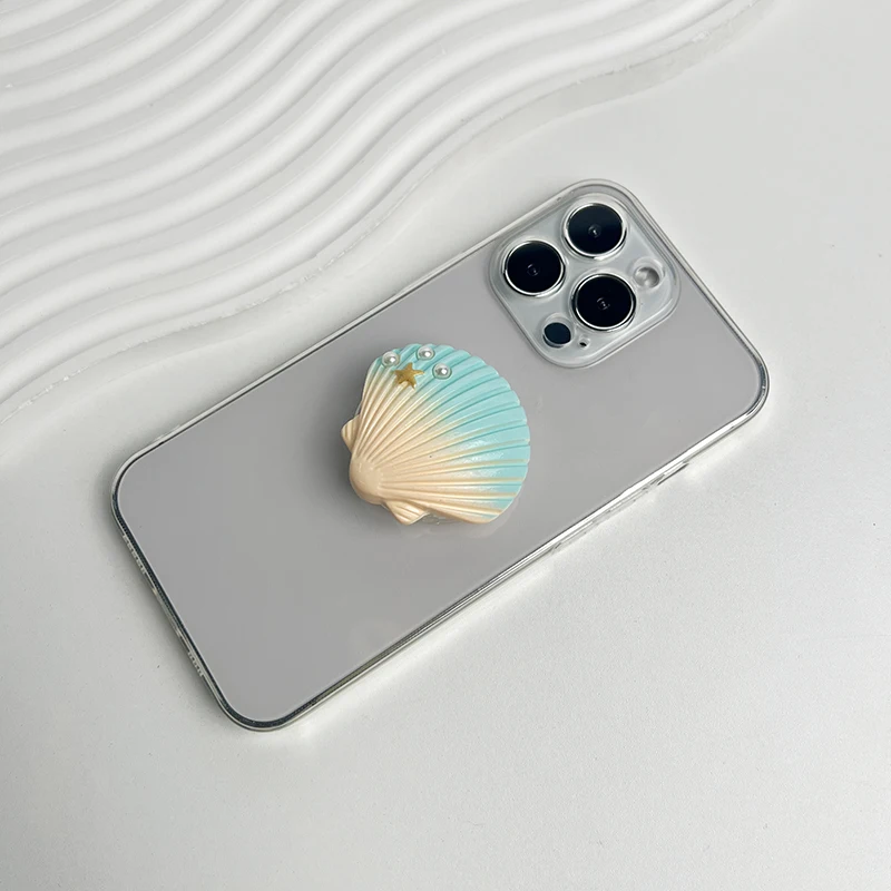 Ergonomic Foldable Resin Phone Stand and Grip Holder