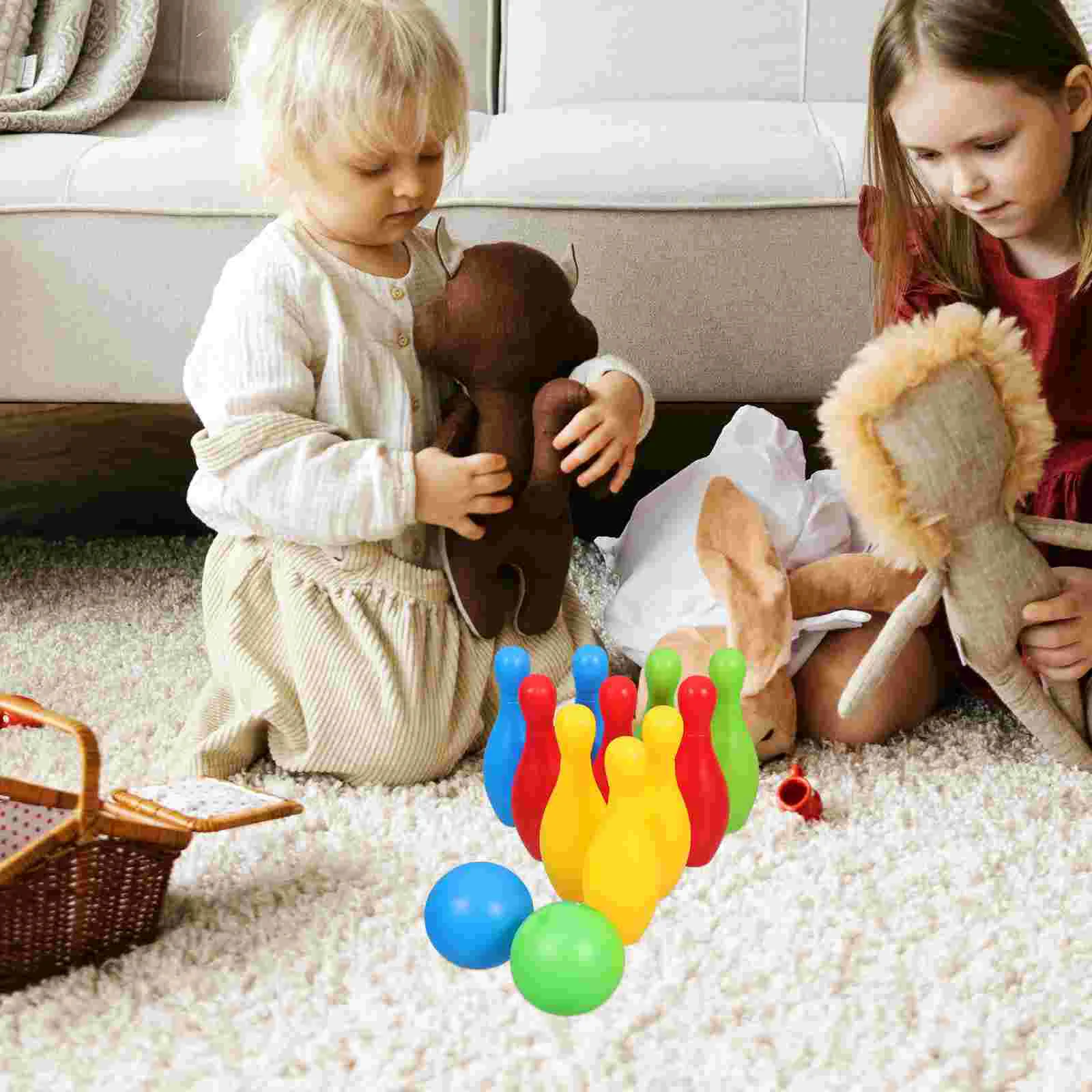 1 Set Kids Bowling Toy Educational Bowling For Kids Indoor Toddler Set Toy Games Plastic Toys Game Entertainment