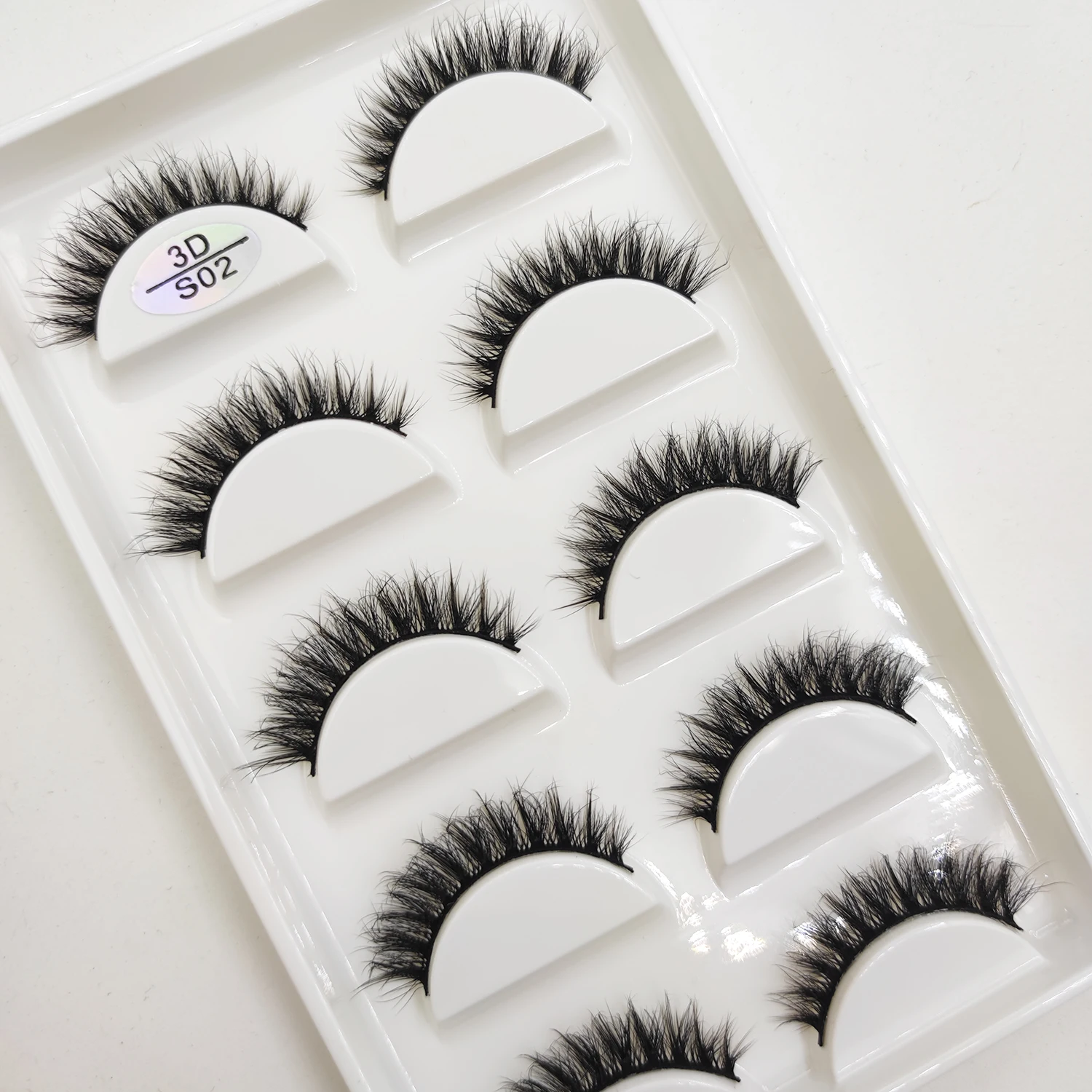 16 Style 5 0/100 Pairs Thick Eyelashes Natural False Eye Mink Lashes Soft Fake Eyelash Wispy Makeup Faux Cils Maquiagem 4