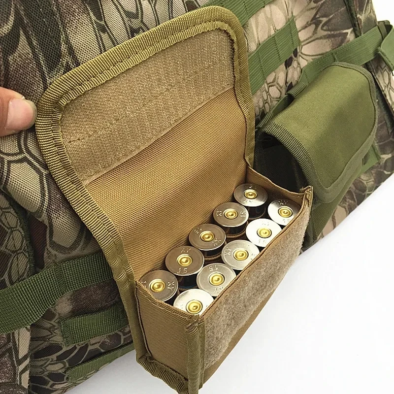 Ammo Pouch 10 Grids Tactical Waist Bag 10 Rounds Shot Bags Outdoor Shooting Multi-functional Mini EDc Mag Molle Nylon