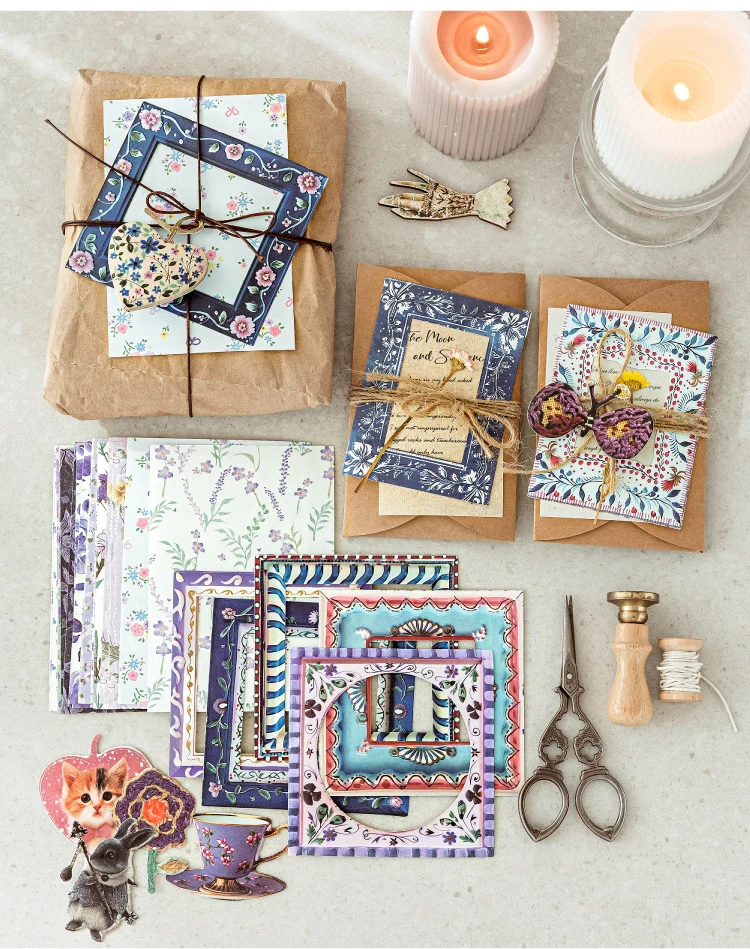 Journal GO 45 Stück Garten-Postbüro, Scrapbooking-Materialpaket, DIY-Kartenherstellung, Collage, Journal, Notizbuch, Umschlag, Dekormaterialien – Detail 6