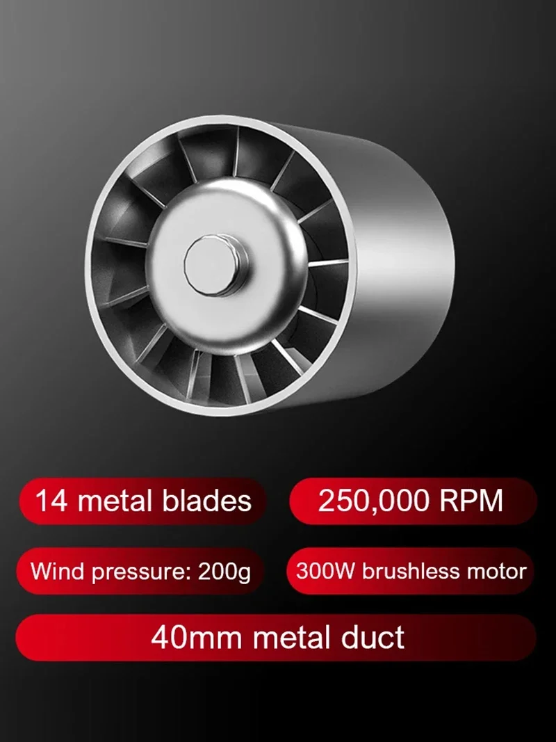 Violent 400000RPM Blower Powerful Air Vacuum Dust Cleaner Brushless Motor Rechar