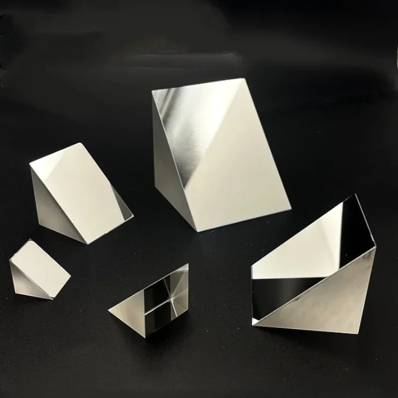 Premium Optical Glass Reflective Right Angle Triangular Prism with Aluminum Coating